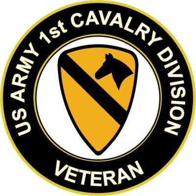 U.S. Army Veteran 1st Cavalry Division Decal
