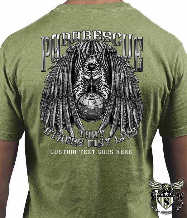 T-shirt Maglietta Militare Usaf Pararescue PJ United States Air Force Sabbia 