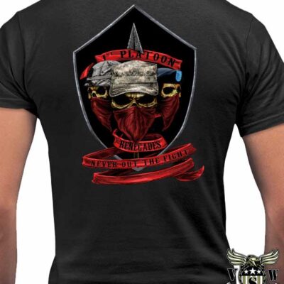 US Army 1st Platoon Renegades Custom Shirt