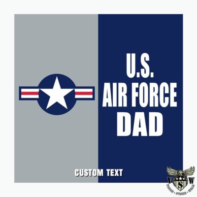 US Air Force Dad Split Military USAF Decal