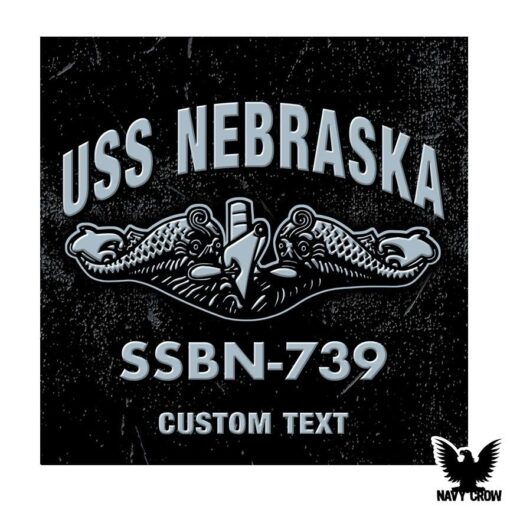 USS Nebraska SSBN-739 Submarine Warship US Navy Decal