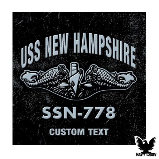 USS New Hampshire SSN-778 Submarine Warship US Navy Decal