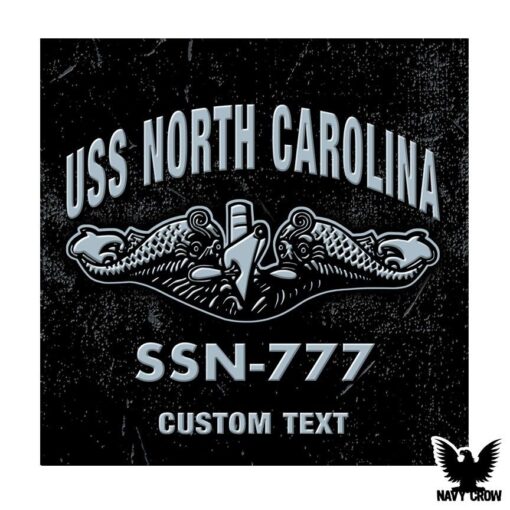 USS North Carolina SSN-777 Submarine Warship US Navy Decal