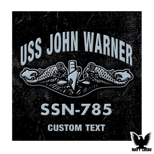 USS John Warner SSN-785 Submarine Warship US Navy Decal