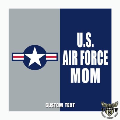 US Air Force Mom Split Military USAF Decal