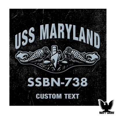 USS Maryland SSBN-738 Submarine Warship US Navy Decal