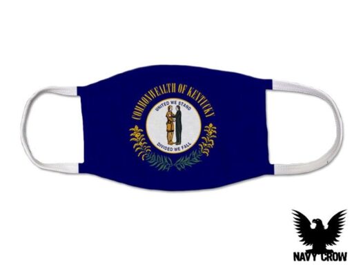 Kentucky US State Flag Covid Mask