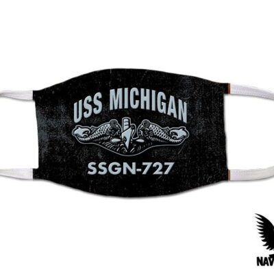 USS Michigan SSGN-727 Ballistic Missile Submarine US Navy Covid Mask