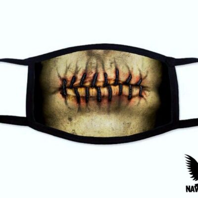 Stitched Mouth Male Halloween Covid Mask