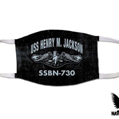 USS Henry M Jackson SSBN-730 Ballistic Missile Submarine US Navy Covid Mask