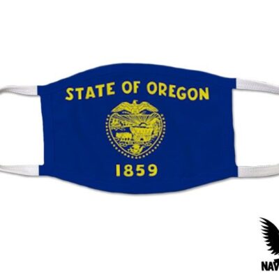 Oregon US State Flag Covid Mask