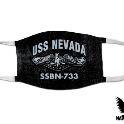 USS Nevada SSBN-733 Ballistic Missile Submarine US Navy Covid Mask