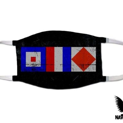 WTF Whiskey Tango Foxtrot Nautical Flags US Navy Covid Mask