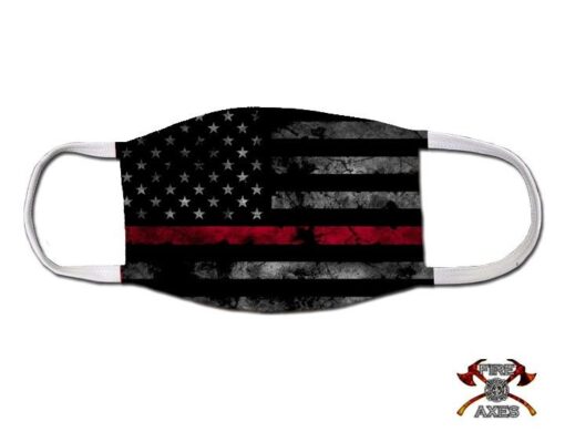 The Thin Red Line Firefighter Covid Mask