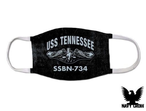 USS Tennessee SSBN-734 Ballistic Missile Submarine US Navy Covid Mask