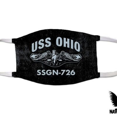 USS Ohio SSGN-726 Ballistic Missile Submarine US Navy Covid Mask