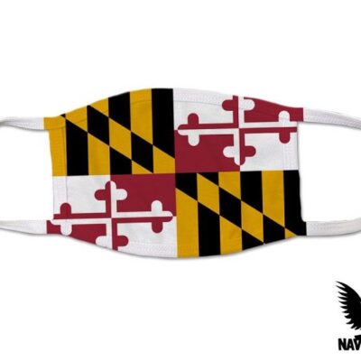 Maryland US State Flag Covid Mask