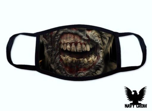 Ghoul Zombie Mouth Halloween Covid Mask