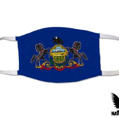 Pennsylvania US State Flag Covid Mask