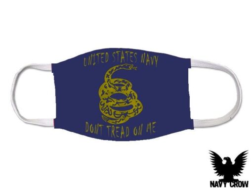 Don't Tread On Me Coiled Snake US Navy Covid Mask