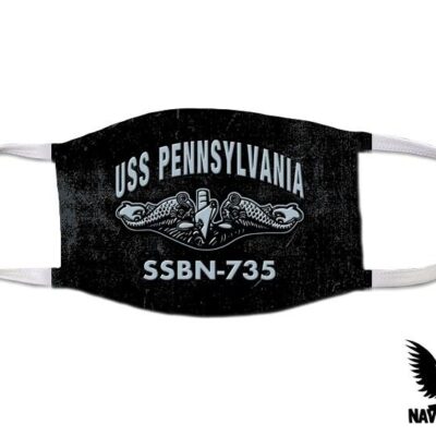 USS Pennsylvania SSBN-735 Ballistic Missile Submarine US Navy Covid Mask