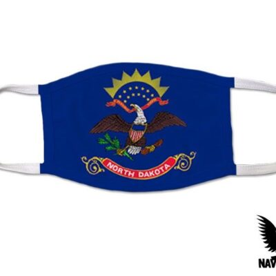 North Dakota US State Flag Covid Mask