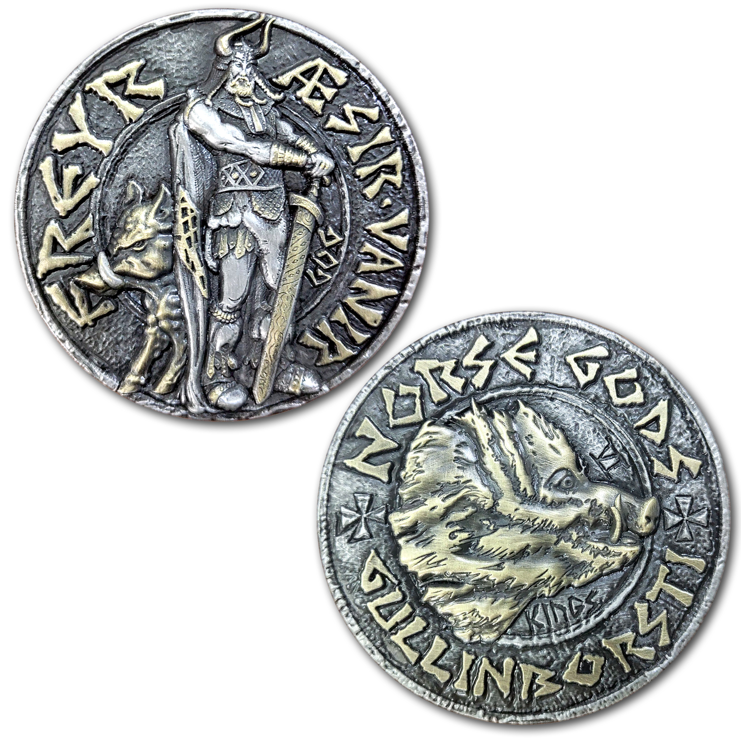 Freyr Viking Norse God Ancient Coin