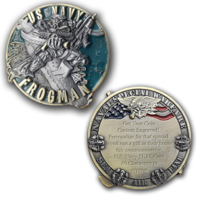 US navy SEAL Frogman-Coin Engraved