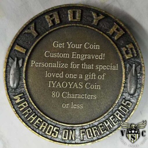 IYAOYAS US Navy Custom Engraved Challenge Coin