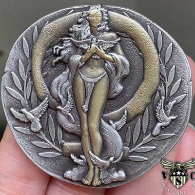 Aphrodite God Of Love And Beauty Ancient Coin