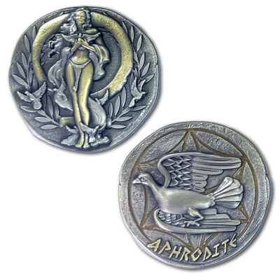 Aphrodite God Of Love And Beauty Ancient Coin