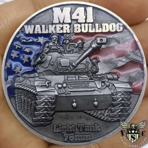 M41 Walker Bulldog Tanks of the Korean War Challenge Coin