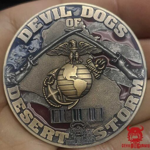 Bell AH-1W SeaCobra Devil Dogs of Desert Storm Challenge Coin