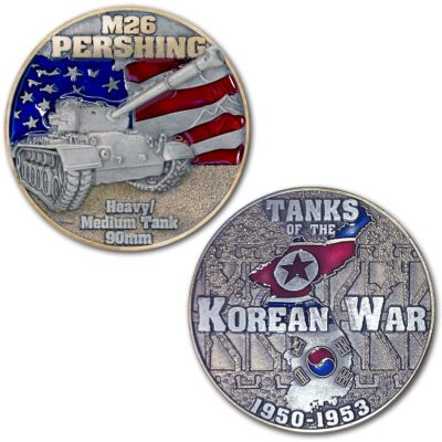 M26 Pershing Tanks of the Korean War Challenge Coin