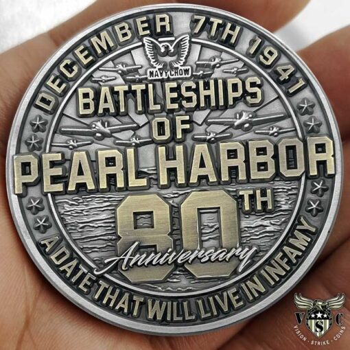 USS Maryland Battleships Of Pearl Harbor 80th Anniversary Coin
