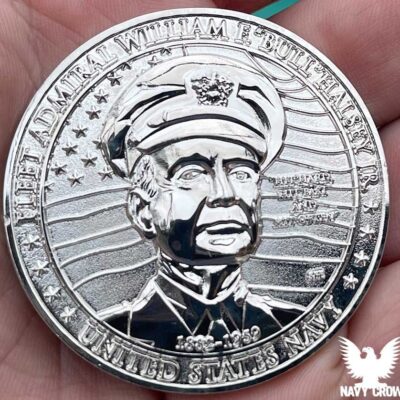 Fleet Admiral William Bull Halsey Great American Heroes Silver Clad Coin