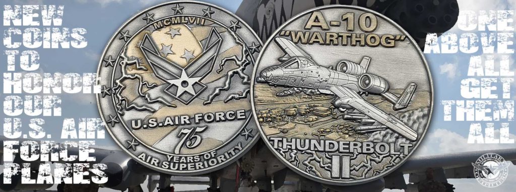 A-10 Warthog USAF 75th Anniversary Coin