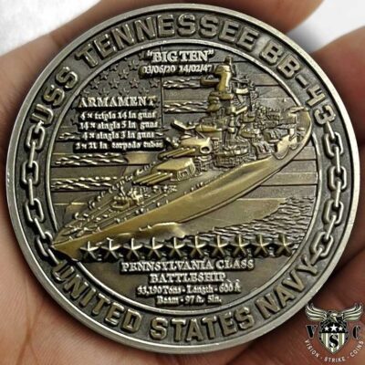 USS Tennessee Battleships Of Pearl Harbor 80th Anniversary Coin