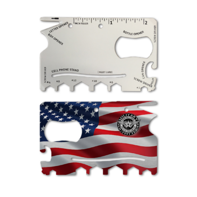 USA American Flag Survival Business Card