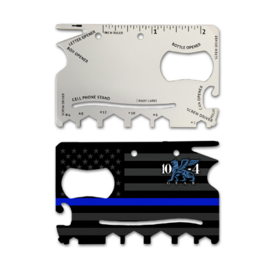 Thin Blue Line Flag Police Survival Business Card