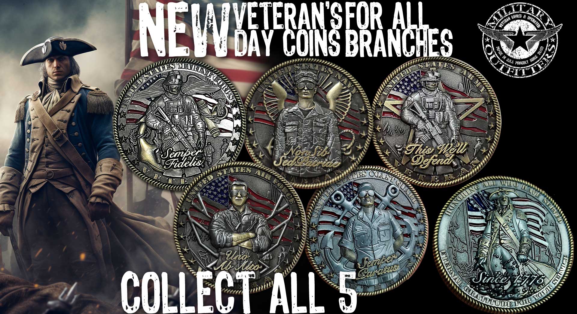 New US Veterans Challenge Coins!