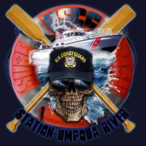 USCG-Station-Umpqua-River-Decal-Black