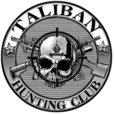 Taliban Hunting Club Military Veteran 3-18 Inch Custom Decal Sticker