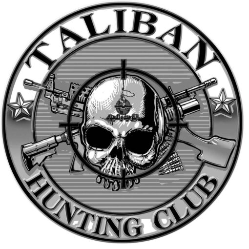 Taliban Hunting Club Military Veteran 3-18 Inch Custom Decal Sticker