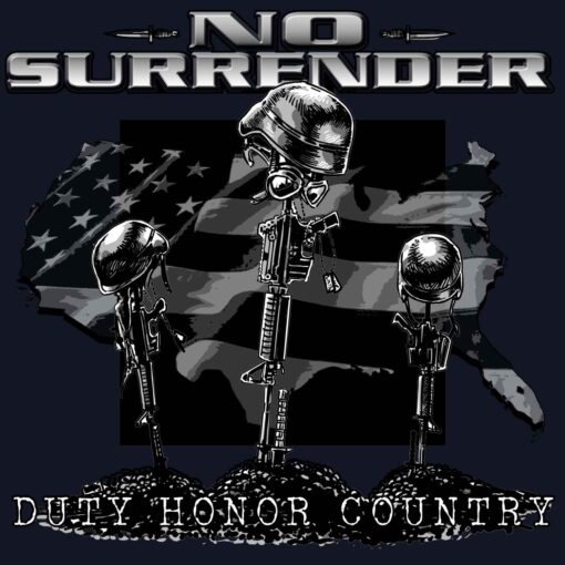 No Surrender Duty Honor Country Memorial Military Veteran 3-18 Inch Custom Decal Sticker