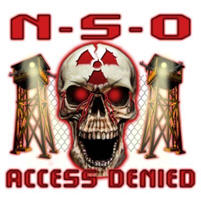N-S-O Access Denied Radioactive Jolly Roger Navy Veteran 3-18 Inch Custom Decal Sticker