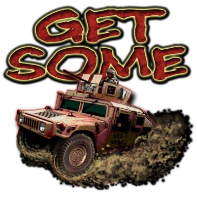 Get Some HMMWV Desert Warrior Military Veteran 3-18 Inch Custom Decal