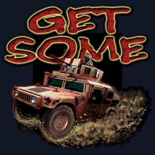 Get Some HMMWV Desert Warrior Military Veteran 3-18 Inch Custom Decal