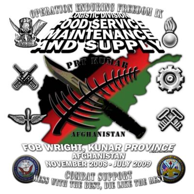 OEF Logistic Division Food Service Maintenance and Supply Navy Military Veteran Decal Sticker