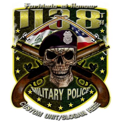 1138th Military Police Company Army Veteran 3-18 Inch Custom Decal Sticker